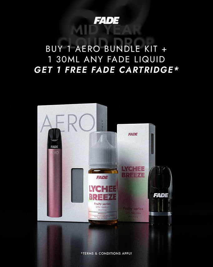 [6.6 Sale] AERO Bundle + 1 Liquid Free FADE Cartridge
