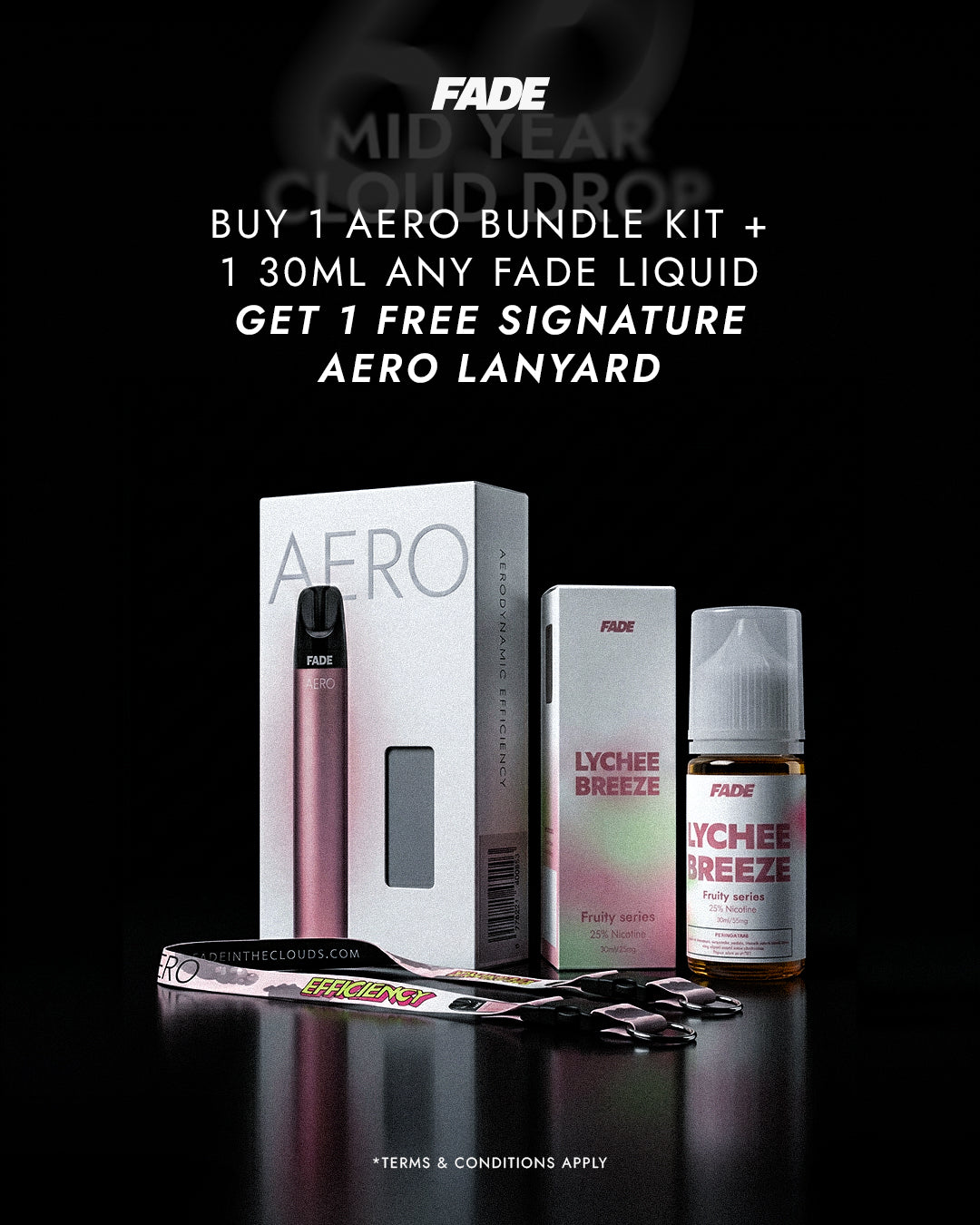 [6.6 Sale] AERO Bundle + 1 Liquid Free FADE Signature Lanyard